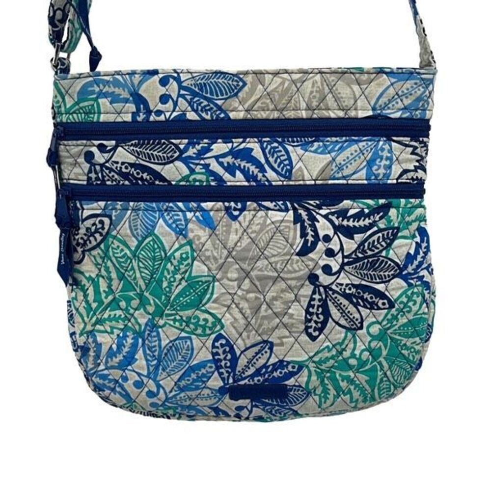 Vera Bradley Women's VBH18‎ Floral Paisley Shoulder Crossbody Bag Blue